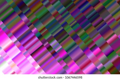 Light Multicolor, Rainbow vector cover with long lines. Decorative shining illustration with lines on abstract template. The template can be used as a background.