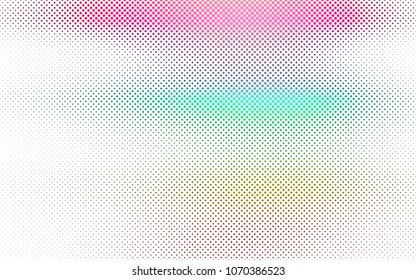 Light Multicolor, Rainbow vector  cover with spots. Modern abstract illustration with colorful water drops. Completely new template for your brand book.