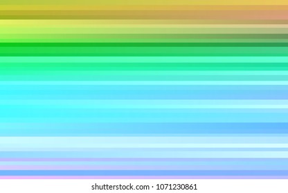 Light Multicolor, Rainbow vector cover with long lines. Modern geometrical abstract illustration with staves. The pattern can be used as ads, poster, banner for commercial.
