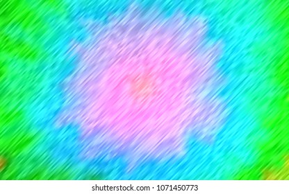 Light Multicolor, Rainbow vector cover with long lines. Decorative shining illustration with lines on abstract template. The pattern can be used for websites.
