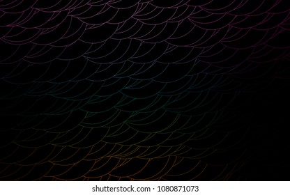Light Multicolor, Rainbow vector  cover with spots. Blurred bubbles on abstract background with colorful gradient. The pattern can be used for ads, leaflets of liquid.