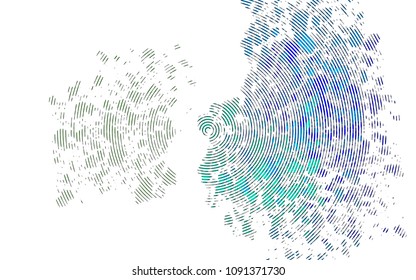 Light Multicolor, Rainbow vector cover with long lines. Shining colored illustration with narrow lines. The template can be used as a background.