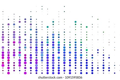 Light Multicolor, Rainbow vector  cover with spots. Glitter abstract illustration with blurred drops of rain. Pattern can be used as texture of water, rain drops.