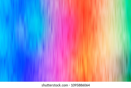 Light Multicolor, Rainbow vector cover with long lines. Lines on blurred abstract background with gradient. The pattern can be used as ads, poster, banner for commercial.
