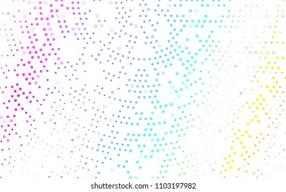 Light Multicolor, Rainbow vector  cover with spots. Blurred bubbles on abstract background with colorful gradient. New design for ad, poster, banner of your website.
