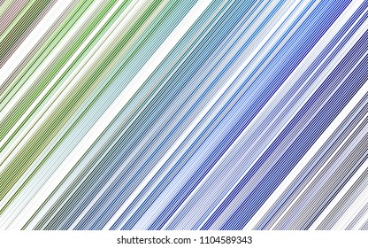 Light Multicolor, Rainbow vector cover with long lines. Modern geometrical abstract illustration with staves. The pattern can be used for websites.