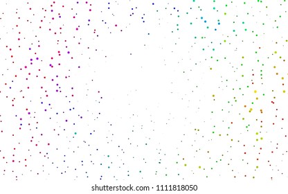 Light Multicolor, Rainbow vector  cover with spots. Blurred decorative design in abstract style with bubbles. Beautiful design for your business natural advert.