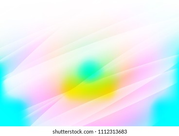Light Multicolor, Rainbow vector cover with long lines. Blurred decorative design in simple style with lines. The pattern can be used for websites.
