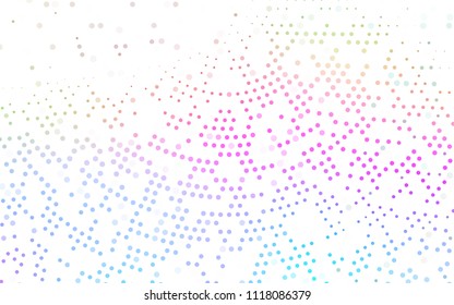 Light Multicolor, Rainbow vector  cover with spots. Modern abstract illustration with colorful water drops. New design for ad, poster, banner of your website.