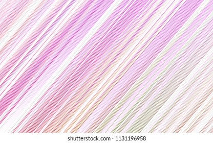 Light Multicolor, Rainbow vector cover with long lines. Lines on blurred abstract background with gradient. The template can be used as a background.