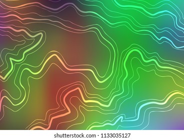 Light Multicolor, Rainbow vector cover with long lines. Shining colored illustration with narrow lines. The pattern can be used for busines ad, booklets, leaflets