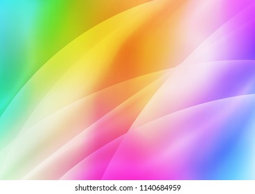 Light Multicolor, Rainbow vector cover with long lines. Glitter abstract illustration with colored sticks. The pattern can be used for websites.