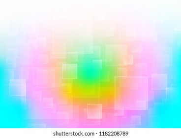 Light Multicolor, Rainbow vector cover in polygonal style. Rectangles on abstract background with colorful gradient. Pattern for busines ad, booklets, leaflets