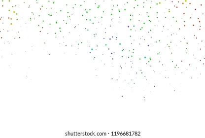 Light Multicolor, Rainbow vector  cover with spots. Illustration with set of shining colorful abstract circles. The pattern can be used for ads, leaflets of liquid.