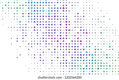 Light Multicolor, Rainbow vector cover in polygonal style. Decorative design in abstract style with triangles. Pattern can be used for websites.