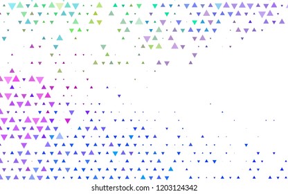 Light Multicolor, Rainbow vector cover in polygonal style. Abstract gradient illustration with triangles. Smart design for your business advert.