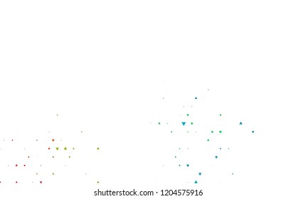 Light Multicolor, Rainbow vector cover in polygonal style. Beautiful illustration with triangles in nature style. Pattern can be used for websites.