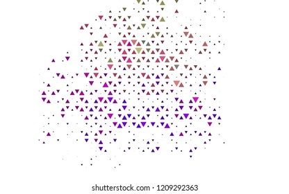 Light Multicolor, Rainbow vector cover in polygonal style. Decorative design in abstract style with triangles. Best design for your ad, poster, banner.