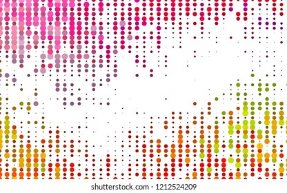 Light Multicolor, Rainbow vector cover with spots. Abstract illustration with colored bubbles in nature style. Pattern for beautiful websites.