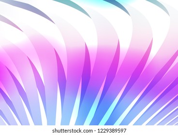 Light Multicolor, Rainbow vector cover with long lines. Lines on blurred abstract background with gradient. Smart design for your business advert.