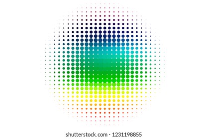 Light Multicolor, Rainbow vector cover with spots. Modern abstract illustration with colorful water drops. Pattern for ads, booklets.