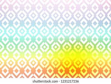 Light Multicolor, Rainbow vector cover in polygonal style. Illustration with set of colorful rectangles. Modern template for your landing page.