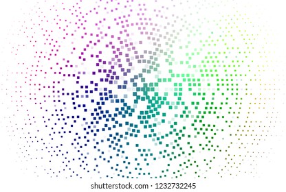 Light Multicolor, Rainbow vector cover in polygonal style. Illustration with set of colorful rectangles. Pattern can be used for websites.