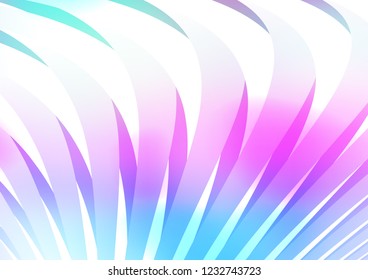 Light Multicolor, Rainbow vector cover with long lines. Decorative shining illustration with lines on abstract template. The pattern can be used as ads, poster, banner for commercial.