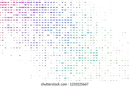 Light Multicolor, Rainbow vector cover with long lines. Decorative shining illustration with lines on abstract template. The pattern can be used as ads, poster, banner for commercial.