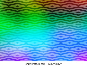 Light Multicolor, Rainbow vector cover in polygonal style. Modern abstract illustration with colorful triangles. Template for wallpapers.