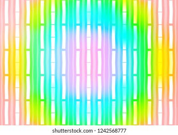 Light Multicolor, Rainbow vector cover with long lines. Shining colored illustration with narrow lines. The template can be used as a background.