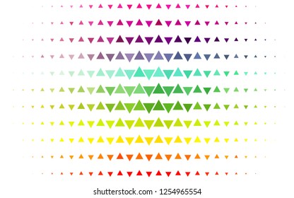 Light Multicolor, Rainbow vector cover in polygonal style. Modern abstract illustration with colorful triangles. Smart design for your business advert.