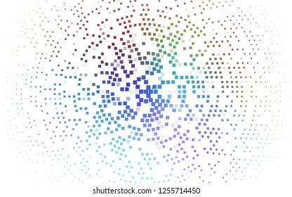 Light Multicolor, Rainbow vector cover in polygonal style. Modern abstract illustration with colorful rectangles. Best design for your ad, poster, banner.
