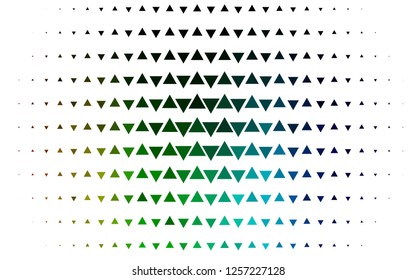 Light Multicolor, Rainbow vector cover in polygonal style. Triangles on abstract background with colorful gradient. Pattern for commercials.