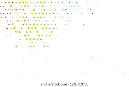 Light Multicolor, Rainbow vector cover in polygonal style. Modern abstract illustration with colorful triangles. Modern template for your landing page.