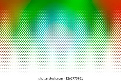 Light Multicolor, Rainbow vector cover in polygonal style. Glitter abstract illustration with rectangular shapes. Pattern for commercials.