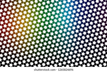 Light Multicolor, Rainbow vector cover with spots. Beautiful colored illustration with blurred circles in nature style. Template for your brand book.