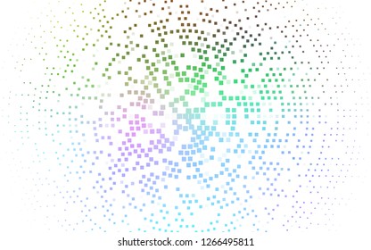 Light Multicolor, Rainbow vector cover in polygonal style. Rectangles on abstract background with colorful gradient. Smart design for your business advert.