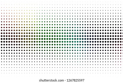Light Multicolor, Rainbow vector cover with spots. Blurred decorative design in abstract style with bubbles. Template for your brand book.