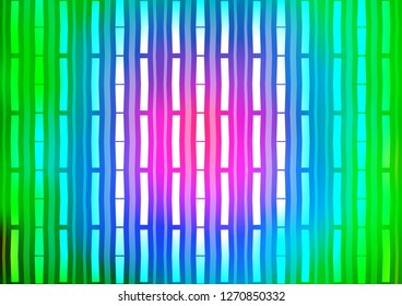 Light Multicolor, Rainbow vector cover with long lines. Shining colored illustration with narrow lines. The pattern can be used for websites.