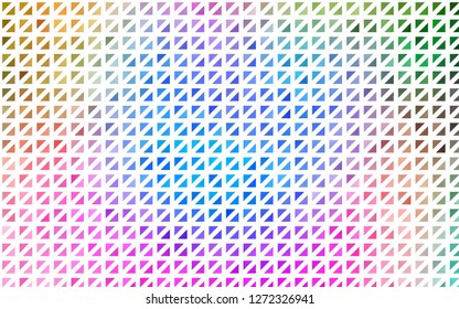 Light Multicolor, Rainbow vector cover in polygonal style. Modern abstract illustration with colorful triangles. Best design for your ad, poster, banner.