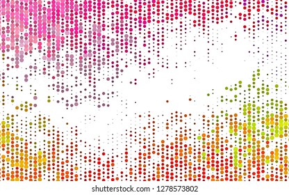 Light Multicolor, Rainbow vector cover with spots. Beautiful colored illustration with blurred circles in nature style. Pattern for beautiful websites.