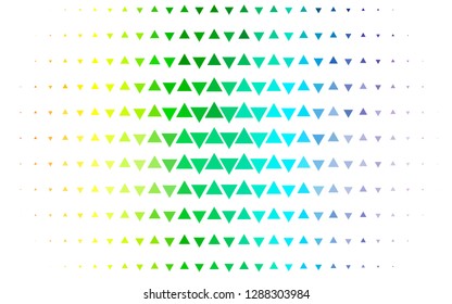 Light Multicolor, Rainbow vector cover in polygonal style. Abstract gradient illustration with triangles. Modern template for your landing page.