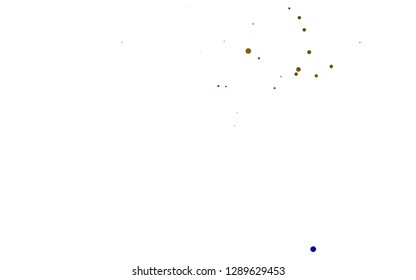 Light Multicolor, Rainbow vector cover with circles. Colorful illustration with blurred circles in nature style. Pattern for ads, leaflets.