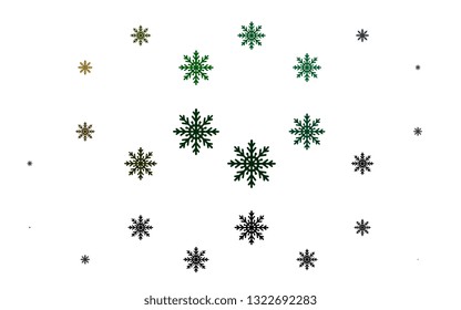 Light Multicolor, Rainbow vector cover with beautiful snowflakes. Snow on blurred abstract background with gradient. The pattern can be used for year new websites. Light Multicolor, Rainbow vector cover with beautiful snowflakes. Snow on blurred abstract background with gradient. The pattern can be used for year new websites.