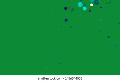Light Multicolor, Rainbow vector cover with circles. Modern abstract illustration with colorful water drops. Pattern for beautiful websites.