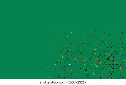 Light Multicolor, Rainbow vector cover with spots. Blurred decorative design in abstract style with bubbles. Pattern for ads, leaflets.