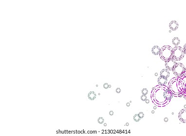 Multicolor claro, cubierta vectorial arco iris con manchas. Diseño decorativo borroso en estilo abstracto con burbujas. Diseño para anuncios comerciales.
