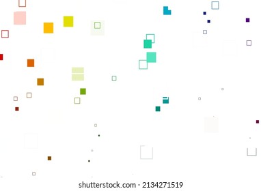 Multicolor claro, cubierta vectorial arco iris con estilo poligonal. Ilustración abstracta moderna con rectángulos coloridos. Patrón para comerciales.