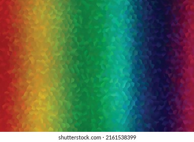 Multicolor claro, cubierta vectorial arco iris con conjunto de hexágonos. Fondo simple con hexágonos coloridos. El patrón se puede utilizar para las páginas de inicio.